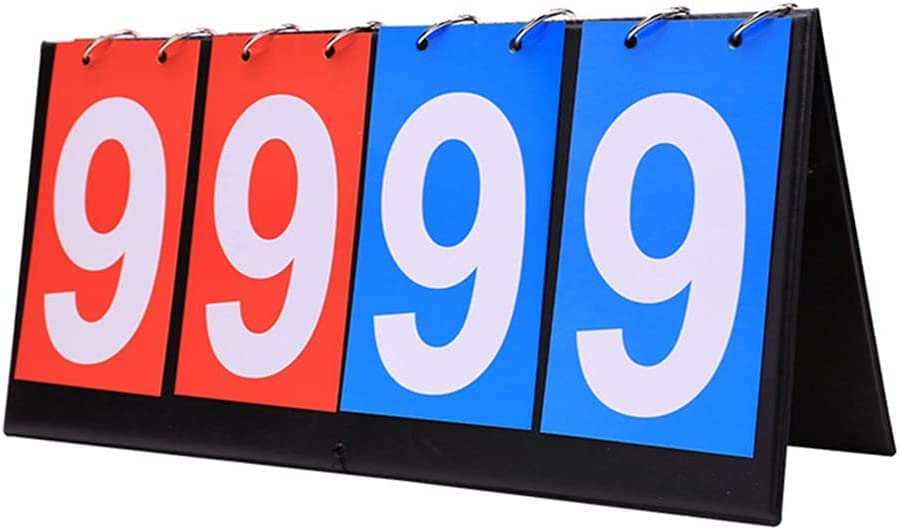 【送料無料】4桁 スコアボード 得点板 得点ボード 折り畳み可 防水加工 携帯便利 読みやすい スコア表 ..