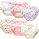 【送料無料】女児 ショーツ 6枚セット 綿100% 通気 下着 キッズ ベビー 女児キッズショーツ 無蛍光の100% 肌着 柔らかい 吸湿 快適 子供 幼稚園 ...