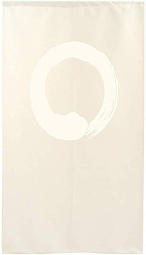 【送料無料】のれん工房 防炎 円想 縁起 のれん 間仕切り 目隠し レース シャンパン 85×150cm丈 4152