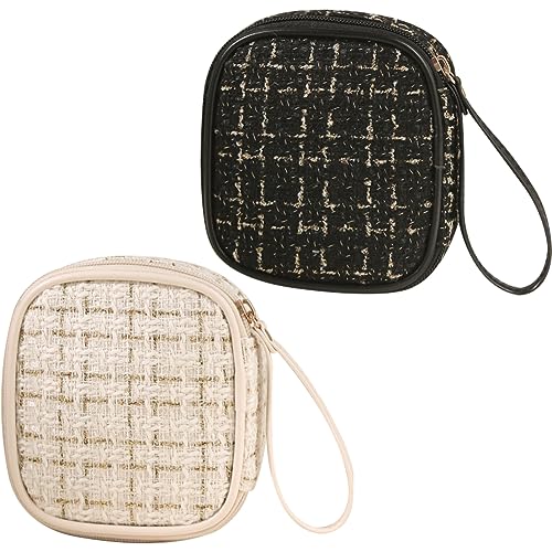 【送料無料】YUYAKESHI ナプキンポーチ 化粧ポーチ コスメポーチ 2個 小物入れ ナプキン入れ チェック..