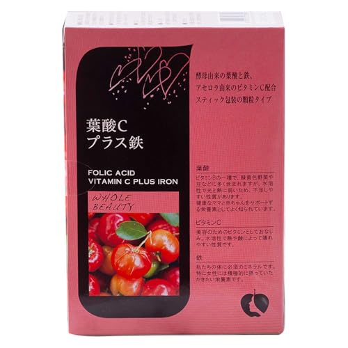 【送料無料】葉酸Cプラス鉄 顆粒 パウダー 120g 2g×60袋 スティック包装