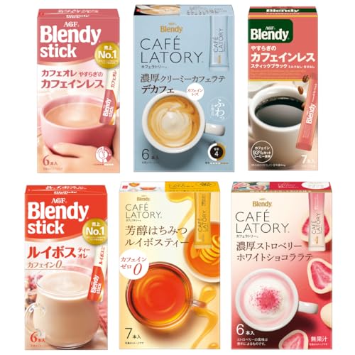 【送料無料】【限定】AGF ブレンディ スティック カフェラトリー カフェインレス 6種飲み比べセット 【..
