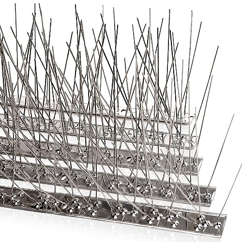 【送料無料】MILLATIUM 鳩避け 鳩よけグッズ 鳥よけ ベランダ 屋根 100%ステンレス製 11.8cmロングスパ..