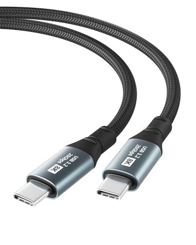 【送料無料】USB-C & USB-C ケーブル YITONGXXSUN 20Gbps高速データ転送 100W 急速充電 8K@60Hz映像出力 USB3.2 Gen2x2 USB Type C ケーブル Thunderbolt 3と互換性あり ナイロン編みGalaxy/Xperia等タイプC対応