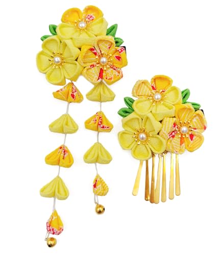 【送料無料】[JZOON] 七五三 髪飾り つまみ細工 成人式 七五三 浴衣 袴 着物 振袖 和装 花 卒業式 結婚..