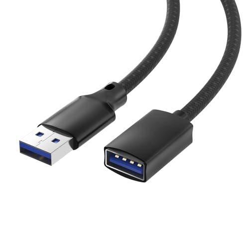 【送料無料】USB 延長ケーブル 1m YITONGXXSUN USB3.0 5Gbps 高速データ転送 A-Aタイプ オスメス USB延長コード ナイロン編み製 取り回しやすい (1m)