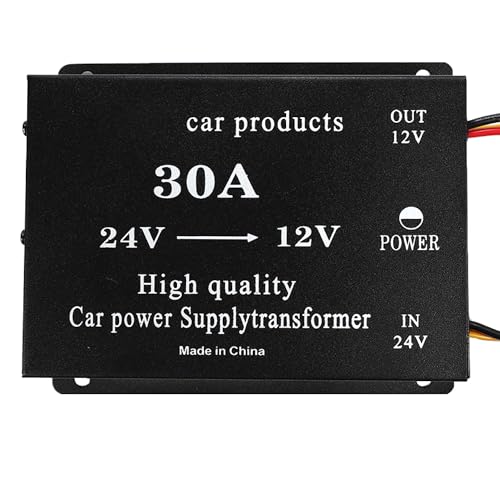 【送料無料】DCDC 24V→12V コンバーター 電圧 変換器 変圧器 デコデコ ヒューズ付 ショ ...