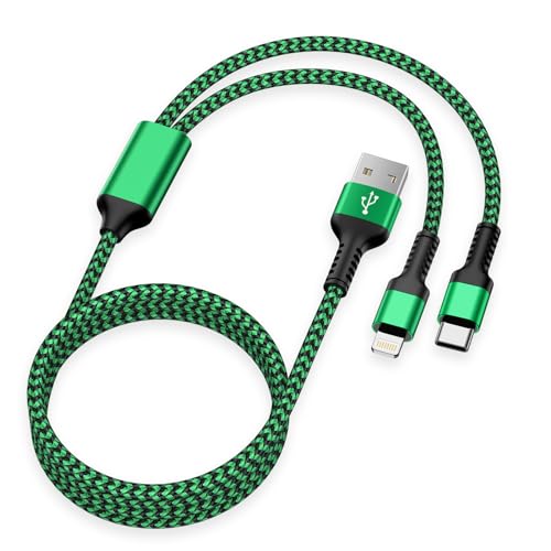 【送料無料】2in1 iPhone 充電ケーブル 1本