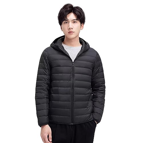 【送料無料】MDMYXJP メンズ ウルトラライト ダウン ジャケット 無地 軽量 暖かい 防寒 ダウンジャケット 秋冬 収納袋付き MD314