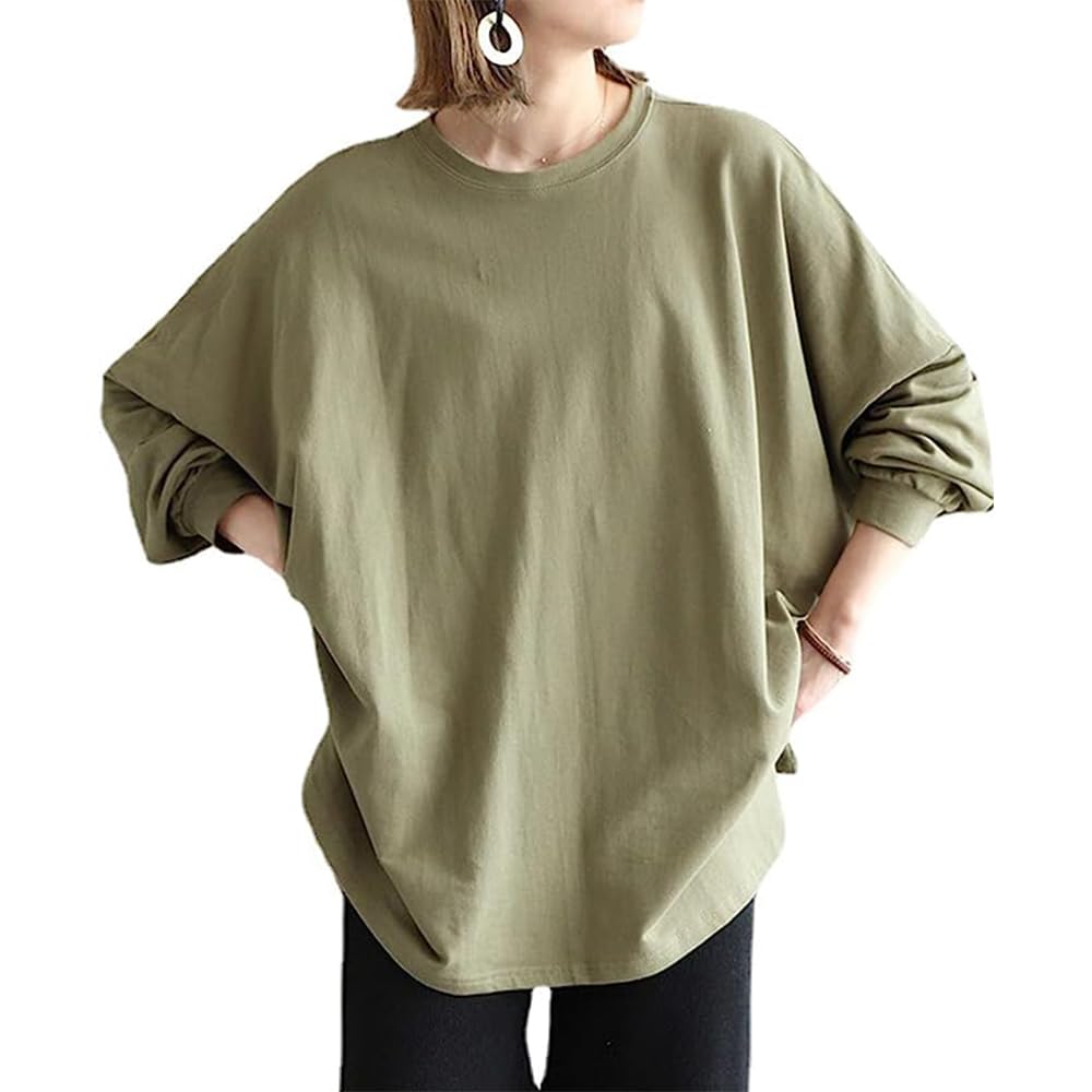 【送料無料】CLAZOLIY トレーナー レディース スウェット ゆったり オーバーサイズ シンプル 無地 おしゃれ カジュアル 春秋冬 CL169