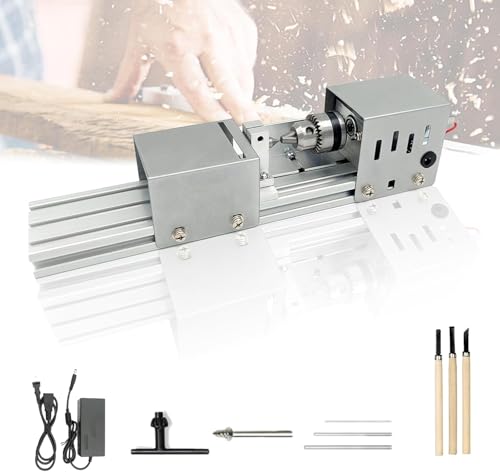 【送料無料】kilogorge 旋盤機 ミニ 木工旋盤 ミニグラインダー 研磨機 旋盤機 金属用 彫刻機 ミニポリ..