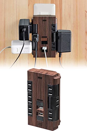 【送料無料】サンワダイレクト 電源タップ 6個口 回転式 USB付き 2ポート合計3.4A 集中スイッチ付 コン..