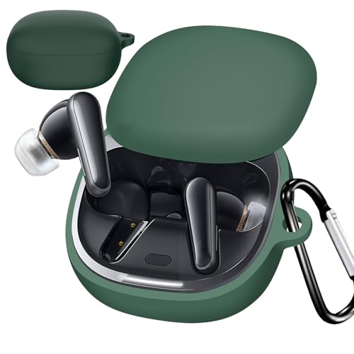 【送料無料】UIUIKA For Anker Soundcore Liberty 4 ケース Liberty 4 保護カバー 柔らかい シリコン製 Liberty 4 ケース 落下防止 キズ防止 耐衝撃 防塵 軽量 装着充電可能 カラビナ付き 紛失防止