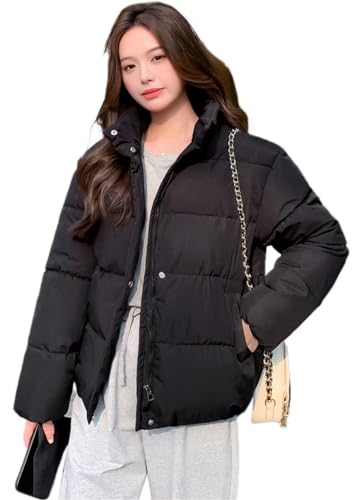 【送料無料】[BryQrvy] 中綿ジャケット レディース ダウンジャケット フェイクダウン ジャケット 撥水 中綿ブルゾン アウター スタンド襟 冬服 秋 冬 厚手 軽量 防寒着 レディースファッション かわいい ショート丈 冬用 ジャケット 冬のコート