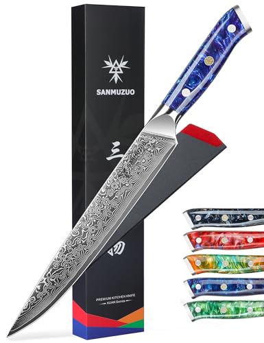 【送料無料】SANMUZUO カービングナイフ - 9 インチスライスナイフ - Xuan シリーズ