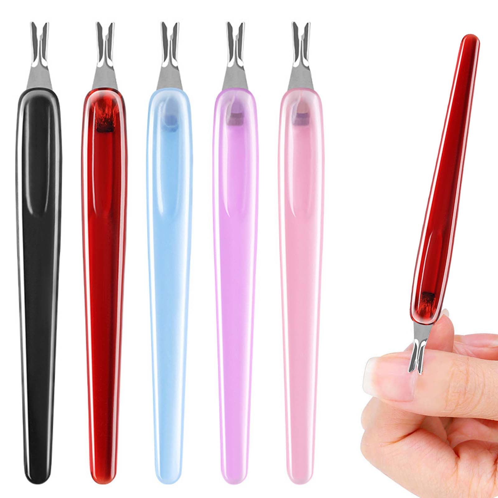 【送料無料】PAVIKE キューティクルカッター 甘皮処理 5本入り V型ナイフ キューティクルトリマー ネイ..