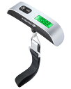 【送料無料】Fosmon (1個セット) 荷物 旅行はかり デジタル はかり/ベルト吊り下げ式ラゲッジチェッカー/計量器/携帯式デジタル スーツケース スケール 【測定可能単位:kg, g / 最大50kgまで量れる / ステンレス仕上げ/LCD液晶ディスプレイ/温度計機能付】便利 軽量 風|詳細画像