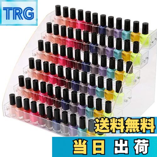 【送料無料】Floratek マニキュア 6段クリアアクリルスタンド 6層 透明 収納ケース ホルダー 大容量 強い耐久性 レディース ネイルジェル ネイルカラ...