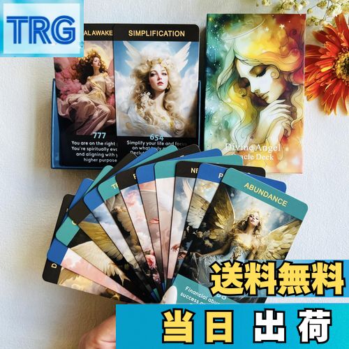 【送料無料】Qcsdckot エンジェルナンバー オラクルカード 初心者向けオラクルカード エンジェルナンバーアファメーションカードでスピリチュアルな旅を強化