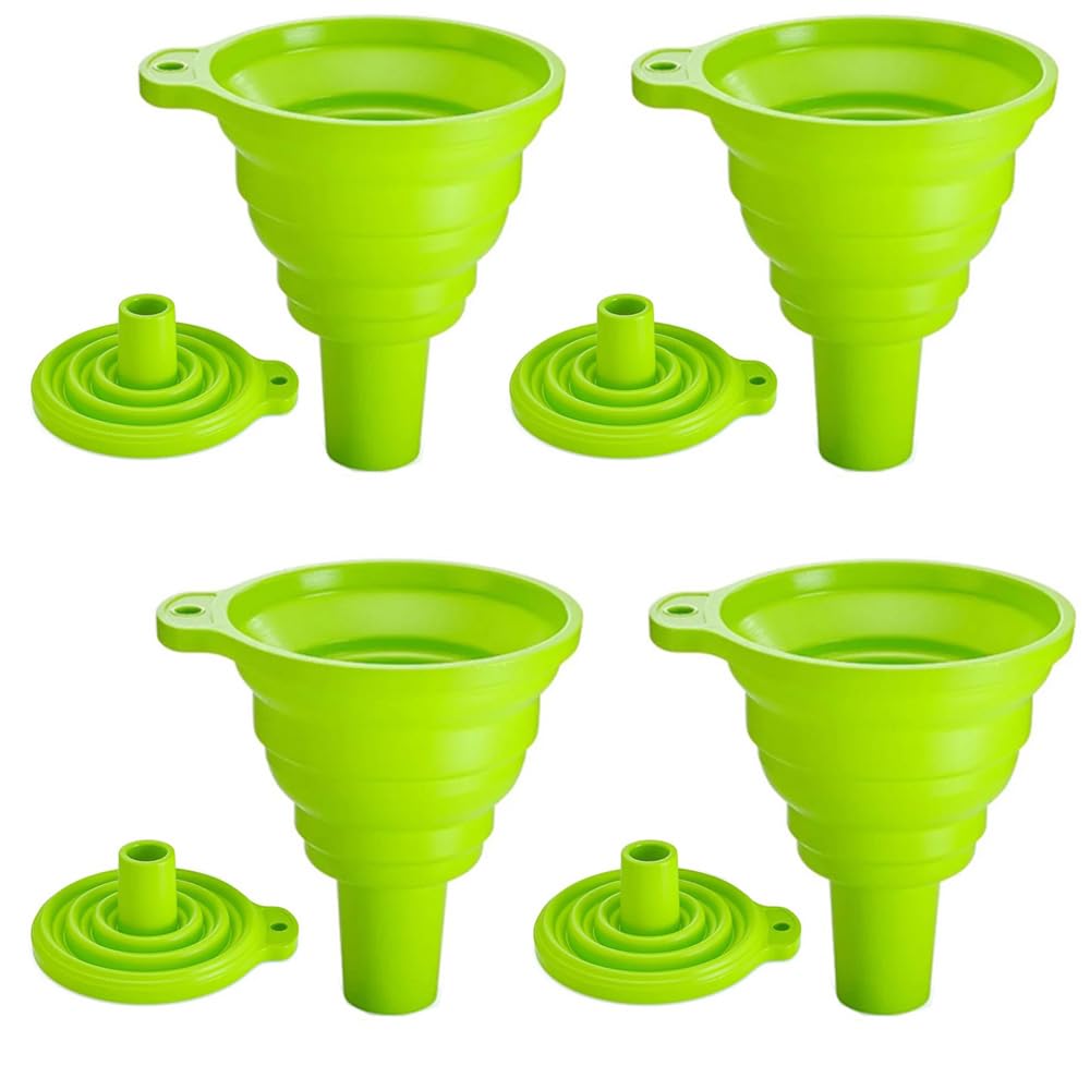 【送料無料】YJRUNFU 漏斗 ロート 漏斗 ミニ 折りたたみ式 4個セット 伸縮漏斗 水ボトル  ...