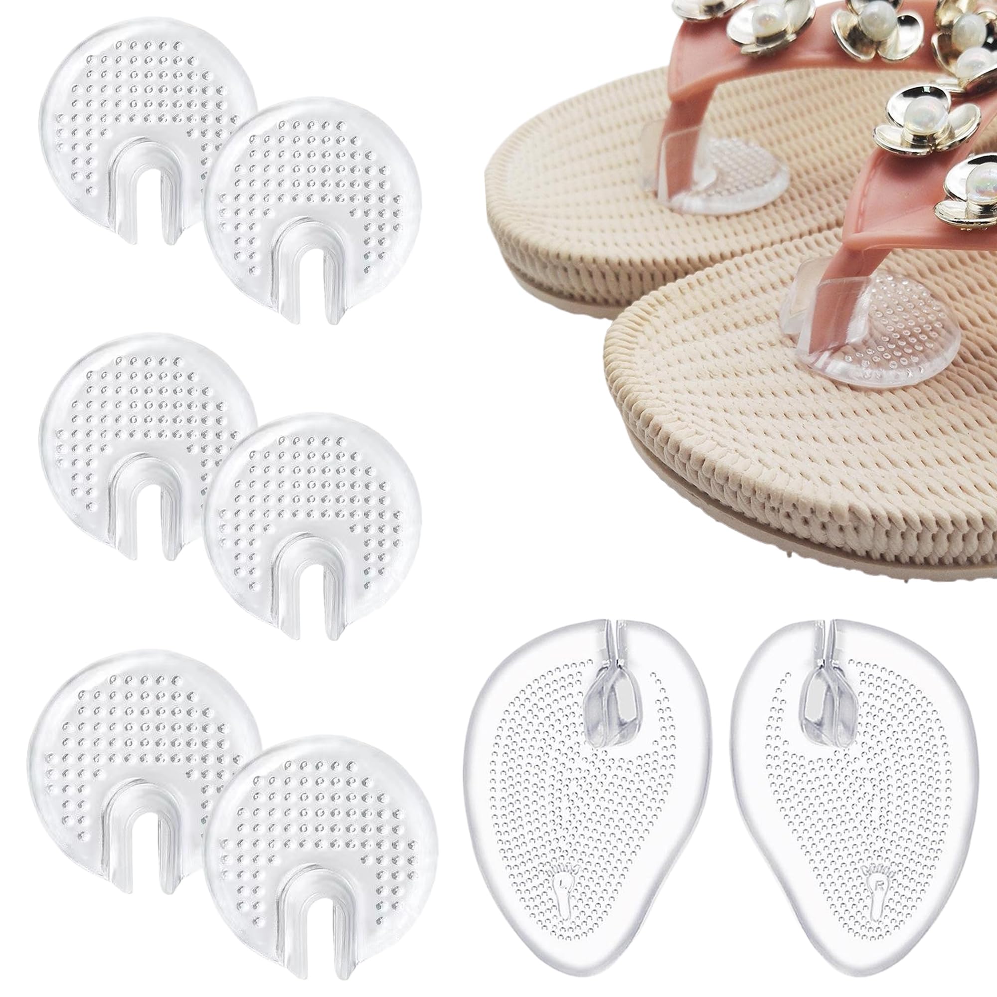 【送料無料】DELUXEFOX トングカバー ま先インソール 3+1足組 靴擦れ防止 鼻緒 痛くなら ...