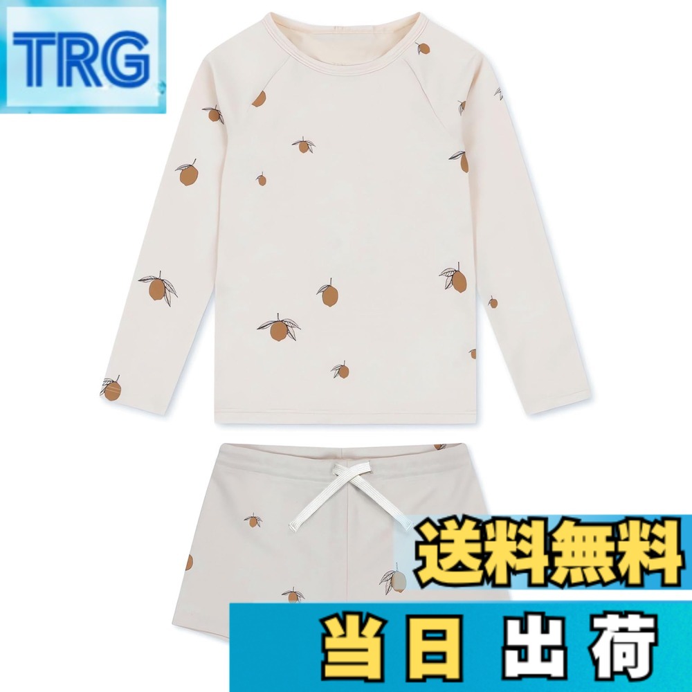 商品情報商品の説明主な仕様 【着回し自在のキッズ水着セット】長袖ラッシュガード・スイムパンツ・キャップの水着3点セット。UVプロテクション（UPF50+）を備え、夏の紫外線をしっかりガード。兄弟や友達とのお揃いも楽しめる、80-130サイズの幅広いサイズバリエーションをご用意いたしました。【快適な機能性】従来の素材より高い速乾性を実現、耐磨耗性・耐久性に加え毛玉になりにくい特徴があるリサイクルポリエステル素材を使用、ポリウレタンを配合することで伸縮性もあって動きやすいのにサラッとしたドライな着心地。元気に泳ぐ子どもたちにピッタリです。【紫外線対策のUVカット】ラッシュガードのような長袖タイプなので、紫外線からの直接の刺激を遮り、日焼けからも冷えからも守ってくれます。UVカット加工を施した遮蔽率90%以上の素材を使用しているので、長時間の海水浴やプールでもしっかりキッズの肌を紫外線から守ります。【幅広いシーンに対応できる】セットアップなので日焼け対策しながらもおしゃれです。海やプール、川遊びもちろん、水泳練習、スクール授業、温泉、旅行なども活躍できます。山レジャーやキャンプ時の温度調節、虫よけ、擦り傷対策としても便利！【商品説明】セット内容：ラッシュガード・スイムパンツ・キャップ 素材：ポリエステル、ポリウレタン サイズ：80/90/100/110/120/130 ※着用後は、直ちに真水で手洗いし、陰干しで自然乾燥してください。※タンブル (乾燥機) 乾燥はお避けください。※高温下や濡れたままビニール袋に密封し長時間放置しますと、色移りをする可能性がございます。