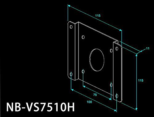 ������̵����Babbleice NBROS ��˥����������� VESA�����Ѵ��ץ졼�� [ 75mm �� 100mm + ����10mm������ ] NB-VS7510H