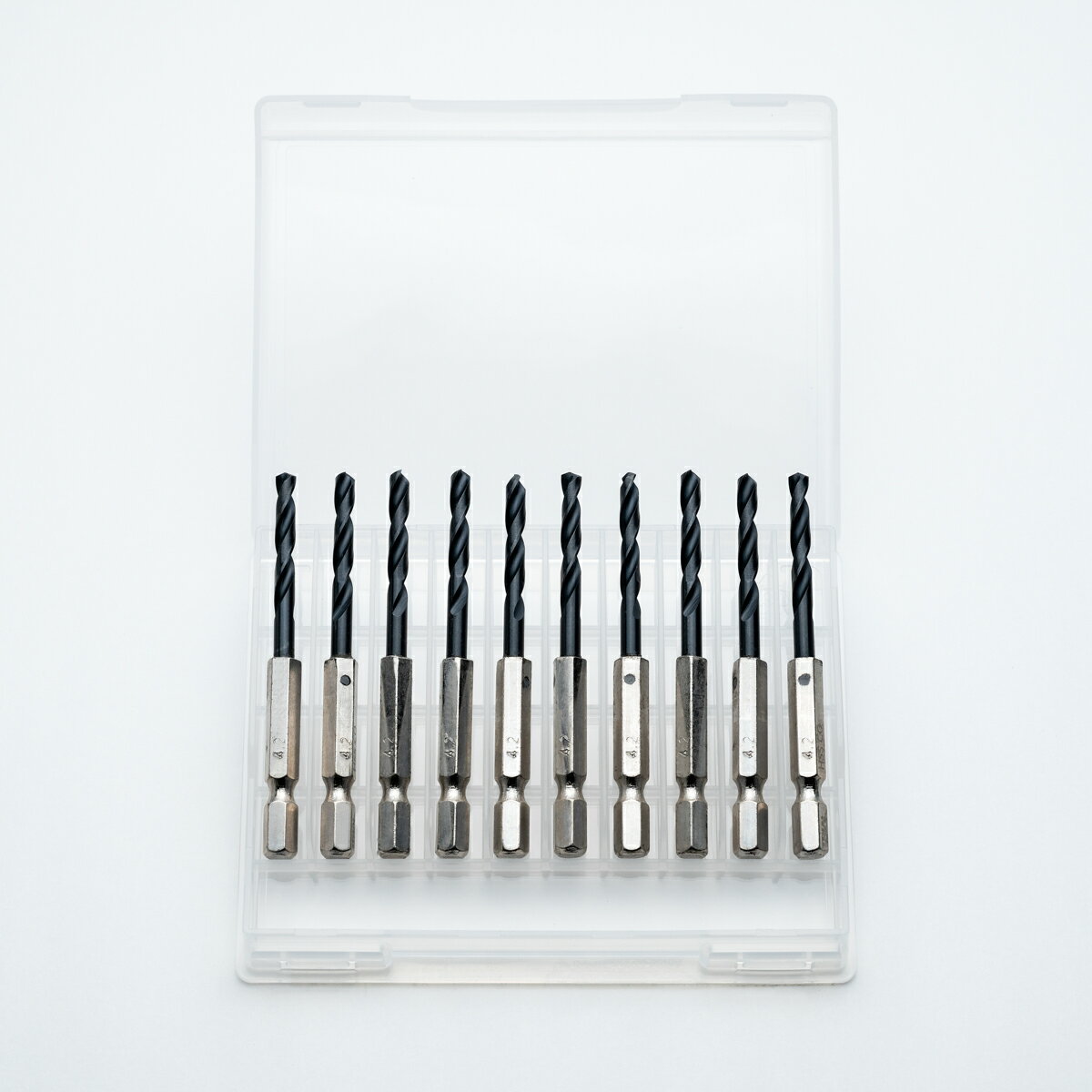 六角軸 ドリルセット 4.2mm 10本組 M5下穴 インパクト キリ 刃 ドリル刃 アルミ用 金属 鉄 ステンレス用ドリル セット 鉄工ドリル 鉄鋼用 鉄鋼ドリル 鉄鋼用ドリルセット ドリルビット 六角軸コバルトドリル DIY M35 T-BCK4.2