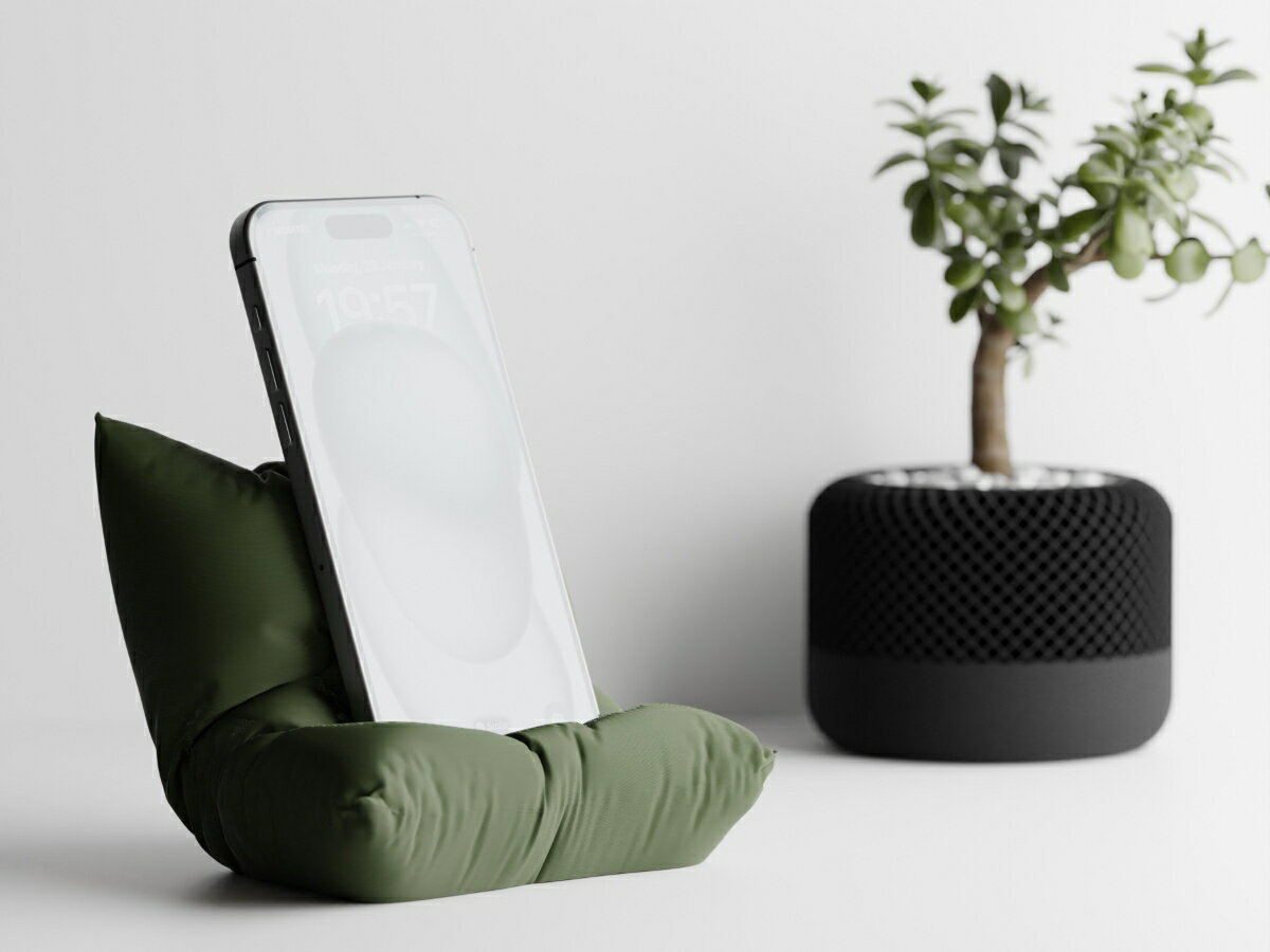 Rakuten - フォンピロー スマホピロー 携帯電話 クッション スタイリッシュ コンパクト 便利 素材 プラスチック製 インテリア 置き場所 ソファ デザイン おしゃれ