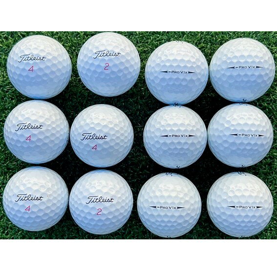 ロストボール タイトリスト PRO V1X【Sランク】 レフトダッシュ 白 2023年 12球 ゴ...