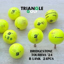 【Bランク】 ロストボール ブリヂストン TOUR B XS 黄 2024年 24球 ゴルフボール 【中古】 【送料無料】「LOSTBALL BRIDGESTO...