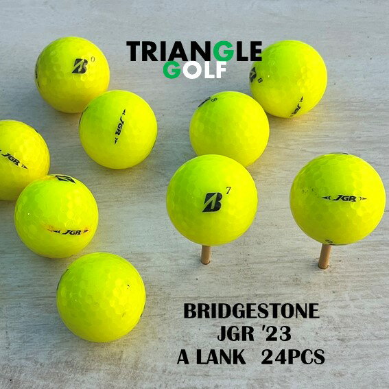 【Aランク】　ロストボール ブリジストンゴルフ JGR 黄 2023年 24球 ゴルフボール　【中古】　【送料無料】「LOSTBALL BRIDGESTONE JGR イエロー 2023年 24pcs GOLFBALL」