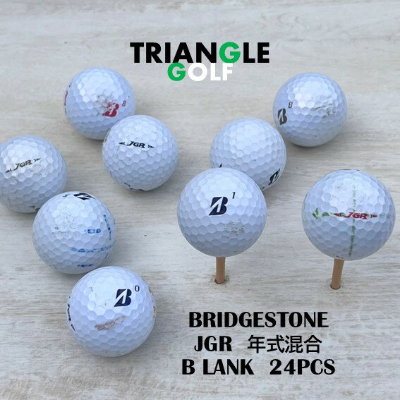 【Bランク】　ロストボール ブリジストンゴルフ JGR 白 2023年 24球 ゴルフボール　【中古】　【送料無料】「LOSTBALL BRIDGESTONE JGR ホワイト 2023年 24pcs GOLFBALL」