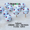 【Sランク】 ロストボール キャロウェイ クロムソフト トゥルートラック 白 12球 ゴルフボール 【中古】 【送料無料】「LOSTBALL CALLAWAY ...