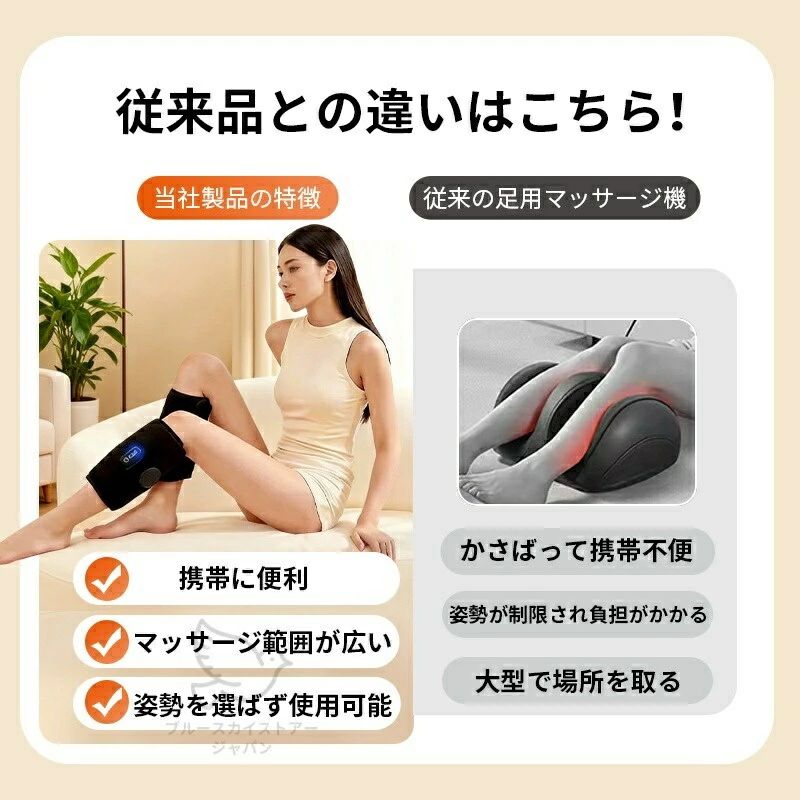 トライアングル777の足脚 ポイント消化 プレゼント 電動 ギフト 母の日 フットケア 強力 エア式圧力 誕生日 ふともも ハイパワー 軽量 人気 片足タイプ コー｜アングル3