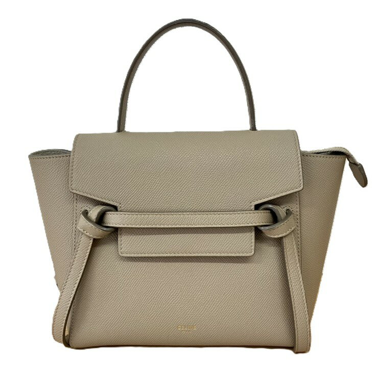 CELINE セリーヌ ベルトバッグ ナノ かばん ベージュ