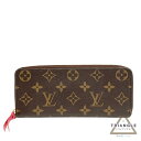 LOUIS VUITTON ルイヴィトン モノグラム ポルトフォイユ・クレマンス フューシャ M60742 長財布