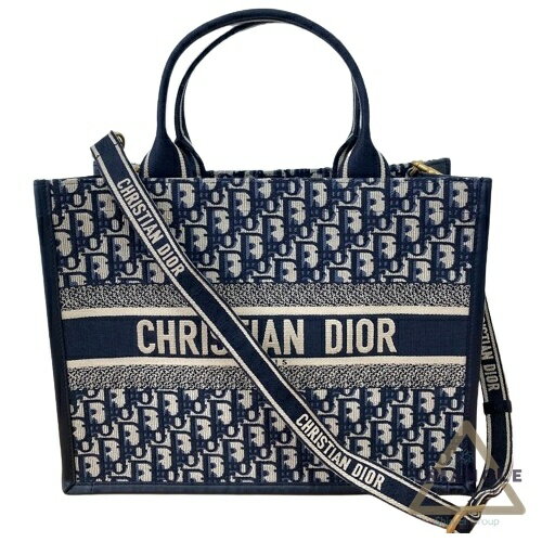 ディオール バッグ（レディース） DIOR　ディオール　ブックトート　ミディアム　オブリーク　カーフレザー　ショルダー　バッグ