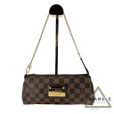 ルイヴィトン バッグ ダミエ（レディース） LOUIS VUITTON ルイヴィトン N55213 エヴァ ダミエ エベヌ 2wayバッグ ハンドバッグ ショルダーバッグ 2013年 ビトン