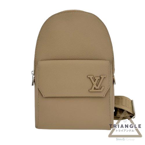 LOUIS VUITTON ルイヴィトン M23765 パイロット・スリングバッグ LVアエログラム グレージュ ボディーバッグ ショルダーバッグ 斜め掛け IC メンズ ビトン