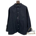 PRADA プラダ GEC092 Denim Outerwear Shirt デニム アウター シャツ インディゴ サイズL トライアングルプレート ロゴ ネイビー メンズ トップス 【柔軟剤・香水のような匂いあり】