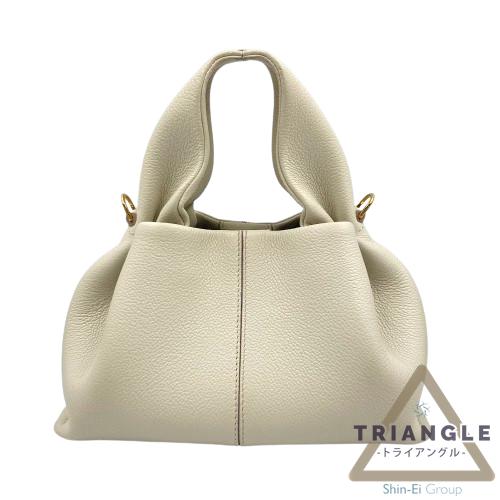 Polene　ポレーヌ　NumberNine　ナンバーナイン　エディションチョークテクスチャード　ホワイト　ハンドバッグ　ショルダーバッグ　2WAYのサムネイル