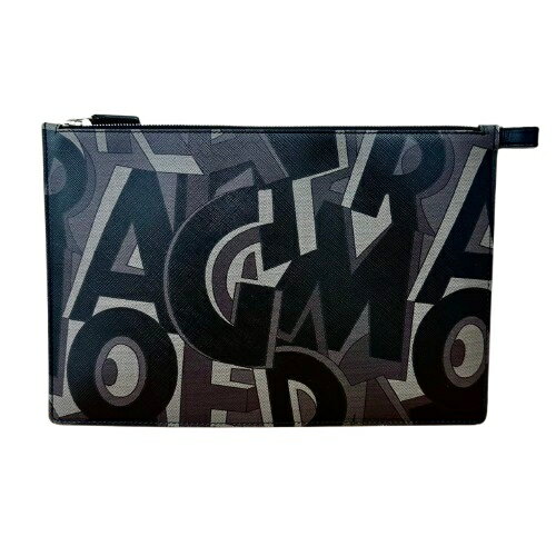 乐天商城 - Salvatore Ferragamo サルヴァトーレ フェラガモ 総柄 クラッチバッグ レザー ブラック