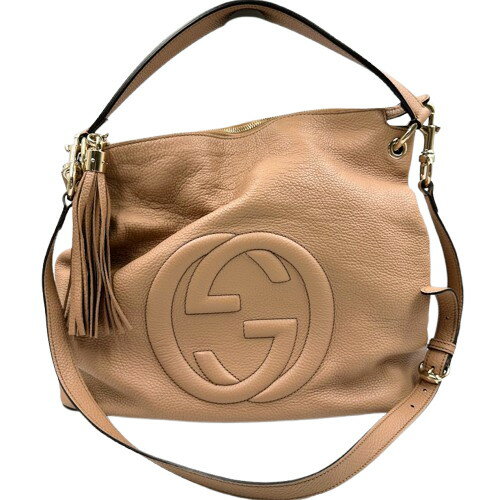 GUCCI - GUCCI　グッチ　ソーホー　536194　ショルダーバッグ　ピンク フリンジ 肩掛け