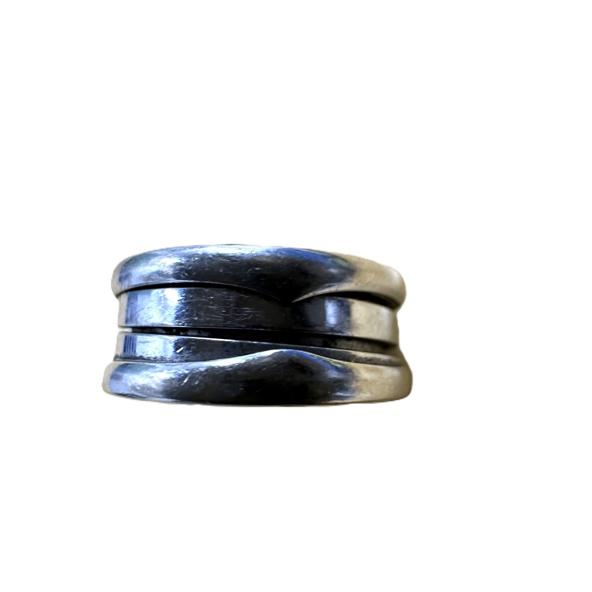 質屋トライアングル 楽天市場店のBVLGARI ブルガリ B.zero1 3バンドリング K18WG 8号/49 8.18g｜アングル2