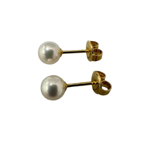K18 ミキモト パール ピアス 1.52g