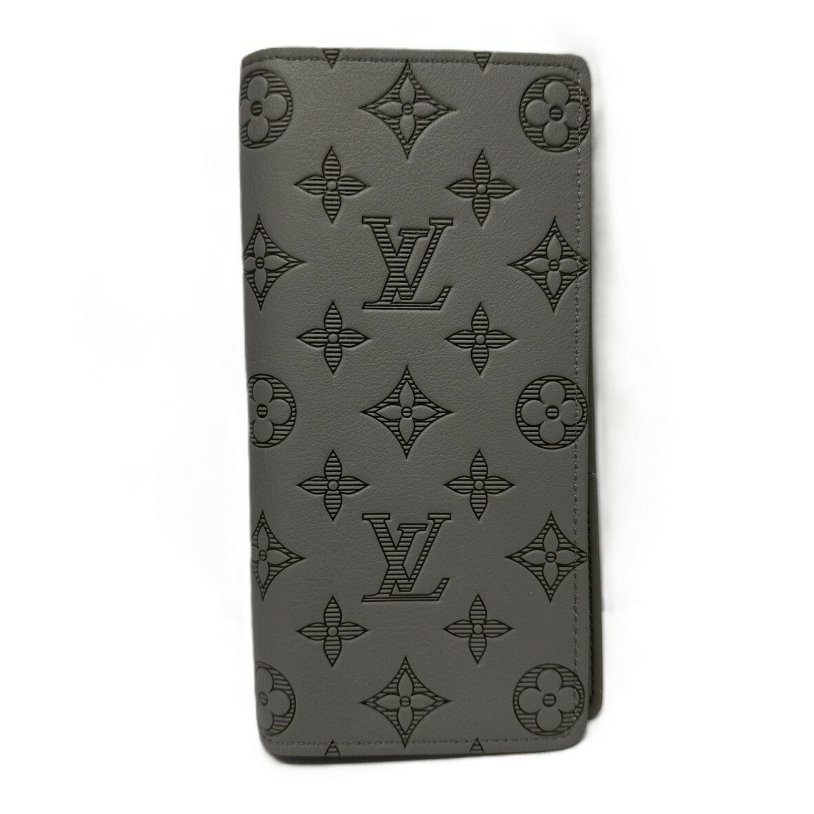 乐天商城 - Louis Vuitton ルイヴィトン M81335 モノグラムシャドウ ポルトフォイユブラザ 長財布 グレー レザーレディース メンズ ユニセックス
