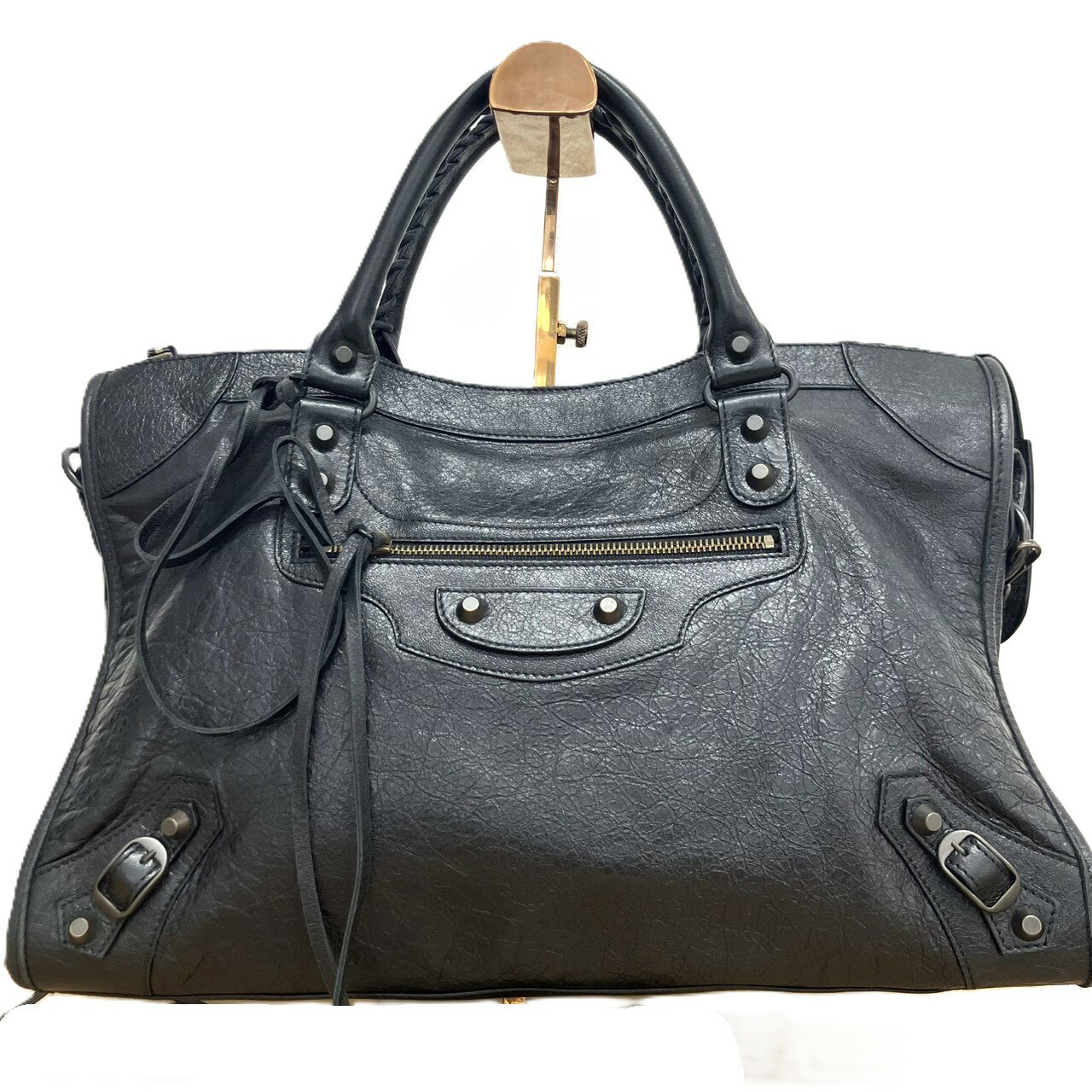 BALENCIAGA バレンシアガ 115748 ザ・シティ 2WAYバッグ ブラック...