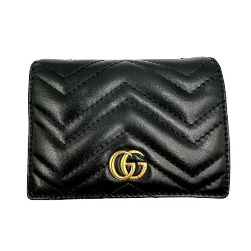 乐天商城 - GUCCI グッチ GGマーモント 2つ折り財布 466492 ブラック
