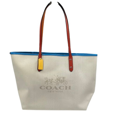 COACH コーチ ファブリック シティトート F37640
